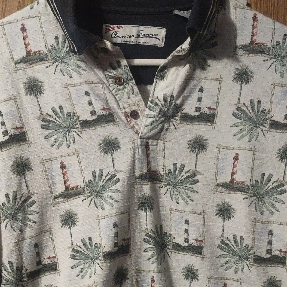 Lighthouse Print Polo